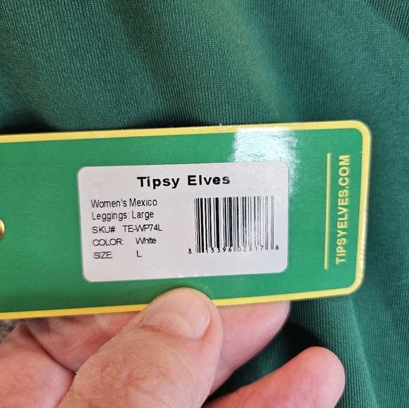 Tipsy Elves Womens Mexico Leggings Size L Designed For Fun. Cinco de mayo - Picture 13 of 14